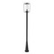 Z-Lite Sheridan 1 Light Outdoor Post Mounted Fixture, Black And Seedy 594PHBR-519P-BK - alternate 1